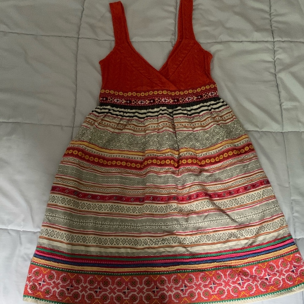 Free people womens embroidered dress